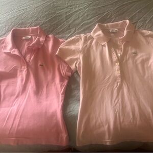 Lacoste Pink Polo Classic Style Cotton Blend